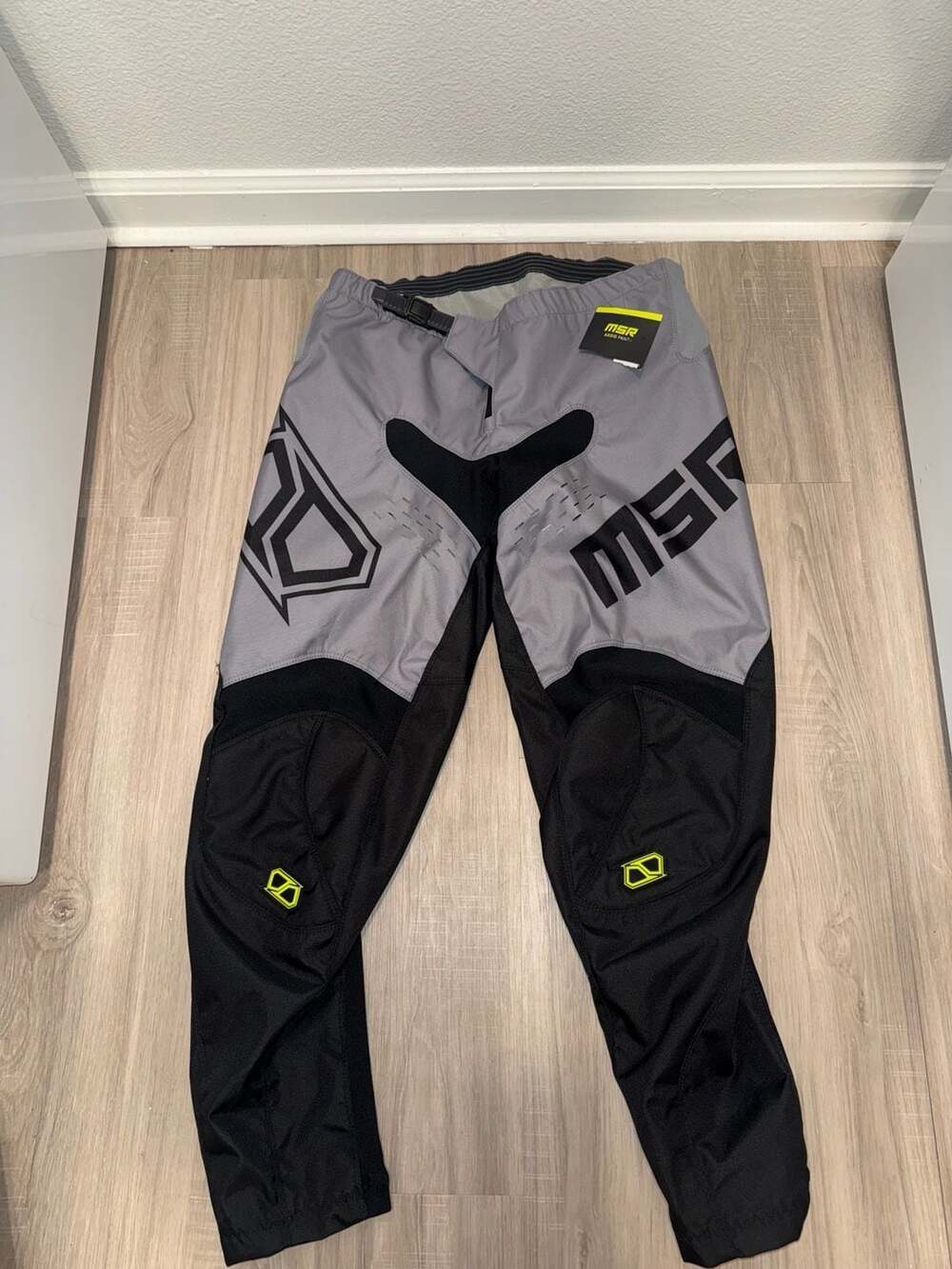 MSR Axxis Motocross Pants Grey Black New With Tags Sz 36